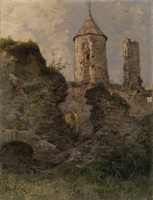 View of Haapsalu Castle, Estonia