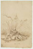 Lovers in a Hay Field