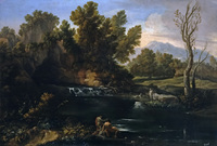 Landscape with Waterfall