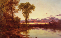 Twilight, a Stroll by the Shore