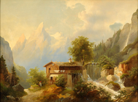 Watermill in the mountains