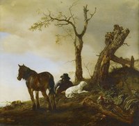 Horse and Dismounted Rider