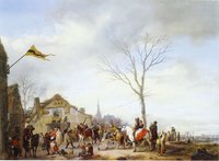 Village with Herring-Pulling Farmers