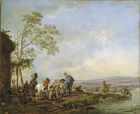Selling of Merchandise by the River