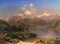 Lake Zeller with View of Kitzsteinhorn and Hohen Tenn