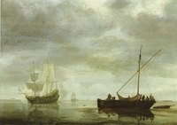 Frigate Giving a Salute