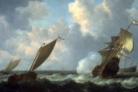Seascape with Dutch Shipping
