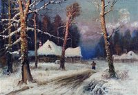 Winter Evening in the Village