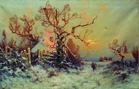 Winter Evening in the Village