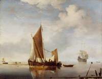 Calm:  Fishing Boat at Anchor