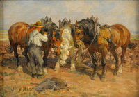 Clamping the horse