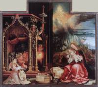 Isenheimer Altarpiece ~ Concert of Angels and Nativity