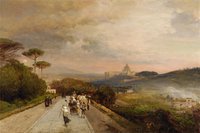 Roman landscape with pilgrims