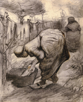 Peasant Woman at a Tub in the Garden