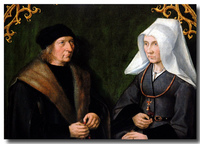 Dirck Borre van Amerongen (c.1438-1527) and his Wife.
