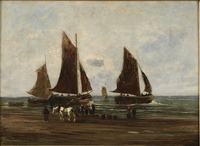 Landing of fishing boats