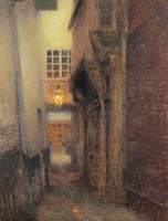 Une ruelle, la nuit