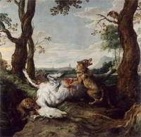 Wolves Devouring a Horse