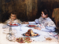 Mother and Child with Cherries