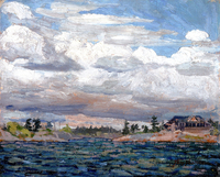 Cottage on a Rocky Shore