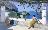 View of Bagni di Tiberio, Capri