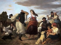 Peasants Dancing Harvest celebration