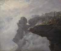 Clouds of fog in Saxon Switzerland