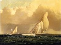 Yacht Race in New York Harbor