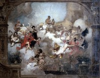 Curtain of the Gärtnerplatztheater in Munich (Sketch)
