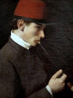 Man Smoking a Chibouk