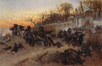 Defence of Longboyau's gate, château of Buzenval, on Oktober 21st 1870