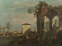 A Caprice Landscape with Ruins