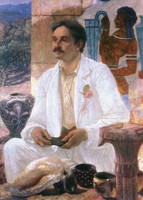 Sir Arthur Evans among the Ruins of the Palace of Knossos