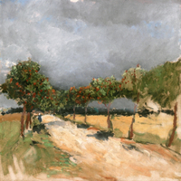 Road with Rowan Trees