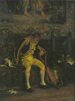 A Footman Sleeping