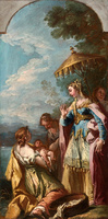 Hagar and the Angel and the Finding of Moses (study)