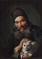 Old Man with a Cat