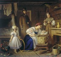 The Nurse Visiting Her Baby