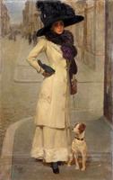 Signora con cagnolino