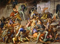 King Etzel kills the Burgundians