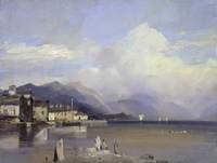 Boccadasse, Genoa with Monte Fasce in the Background