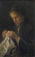 Woman Sewing