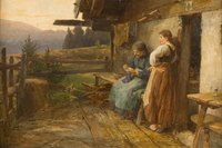 Old and Young Milkmaids