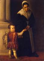 A Boy with His Nurse