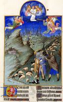 Les Très Riches Heures du duc de Berry ~ The Annunciation to the Shepherds