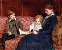 Portrait of Mrs Evelyn Mary Agnew with Her Children