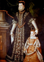Portrait of Diane d'Andouins and her daughter