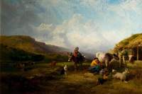 Milking Time on the Swale, Yorkshire