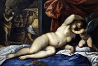Venus and Cupid at Vulcans Forge