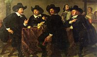 Four Aldermen of the Kloveniersdoelen in Amsterdam, 1655.
